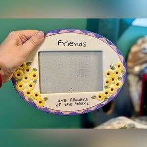 Russ Purple and Yellow Floral Photo Frame